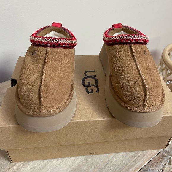 UGG TAZZ PLATFORM Slipper Clog Shoe CHESTNUT SIZE 7, 8, 9 NEW IN BOX - Picture 7 of 10